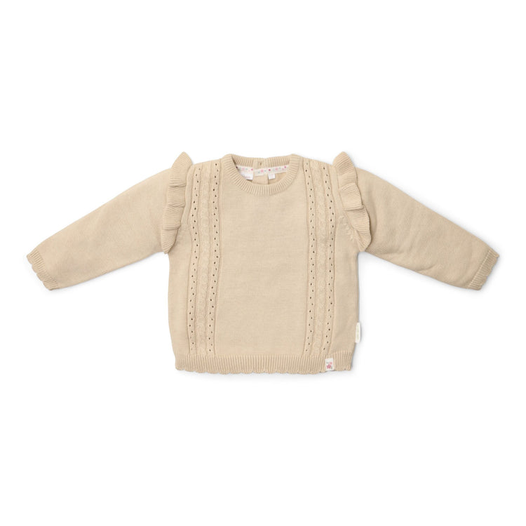 LITTLE DUTCH. Knitted sweater Sand