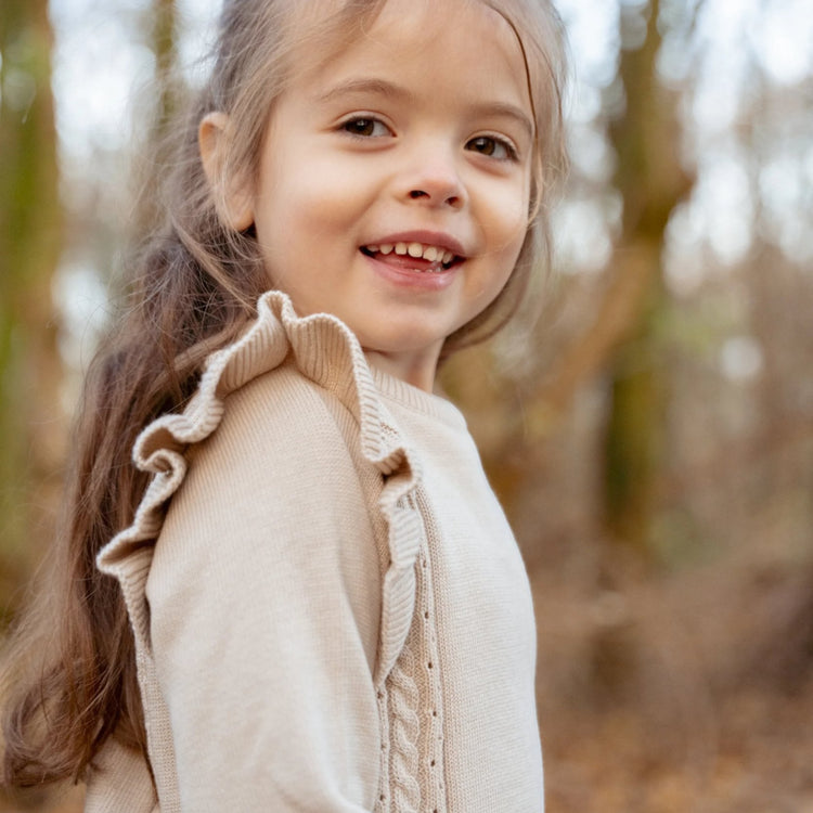 LITTLE DUTCH. Knitted sweater Sand