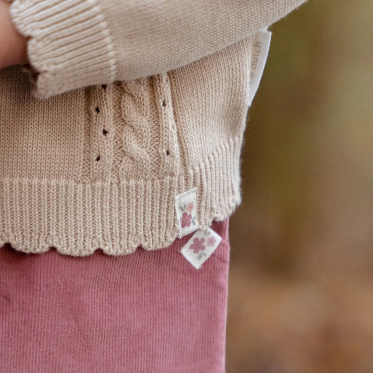 LITTLE DUTCH. Knitted sweater Sand