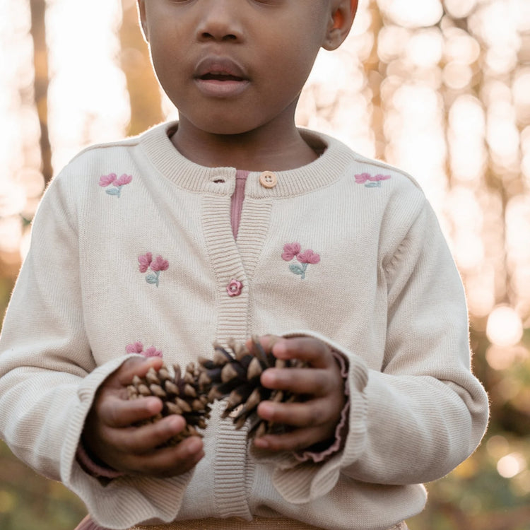 LITTLE DUTCH. Knitted cardigan Sand - 92