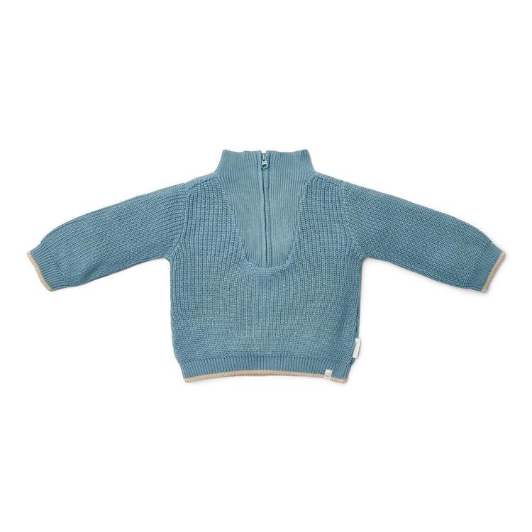 LITTLE DUTCH. Knitted sweater Stone Blue
