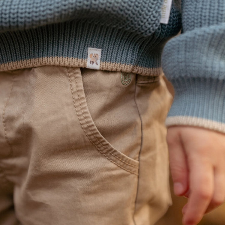 LITTLE DUTCH. Knitted sweater Stone Blue