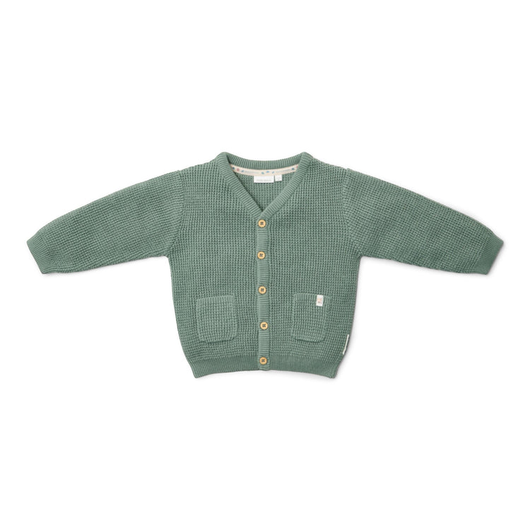 LITTLE DUTCH. Knitted cardigan Forest Green