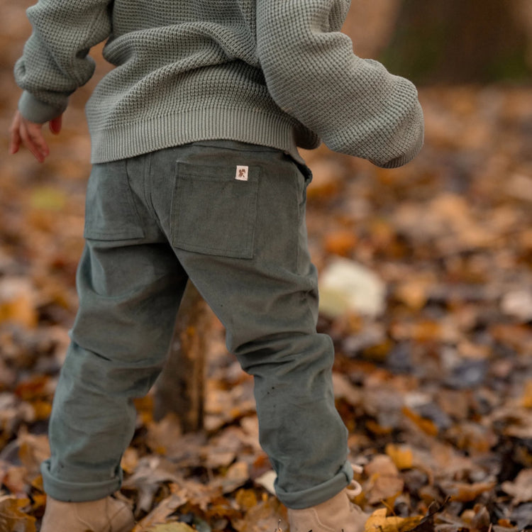 LITTLE DUTCH. Knitted cardigan Forest Green
