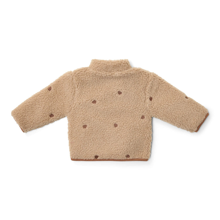 LITTLE DUTCH. Teddy cardigan Taupe