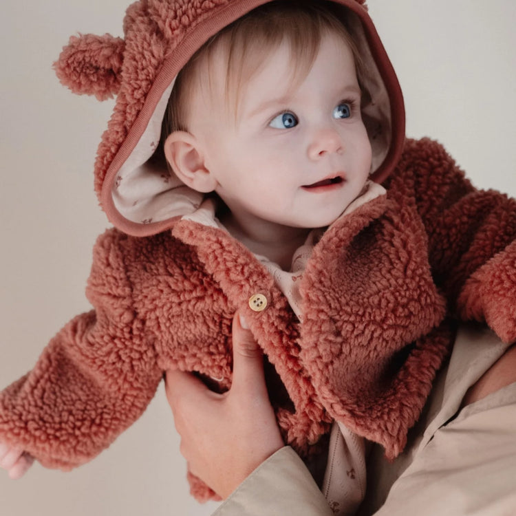 LITTLE DUTCH. Teddy cardigan Pink Blush - 68