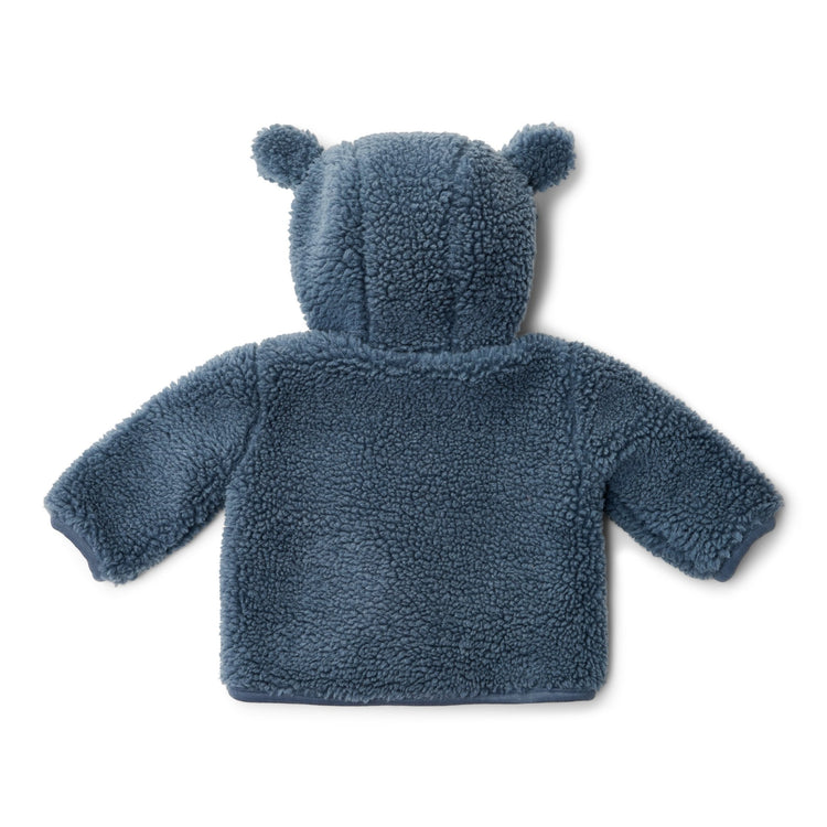 LITTLE DUTCH. Ζακέτα teddy Stone Blue - Νο 68