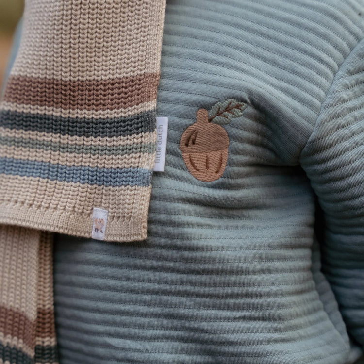 LITTLE DUTCH. Πλεκτό κασκόλ Taupe - One Size