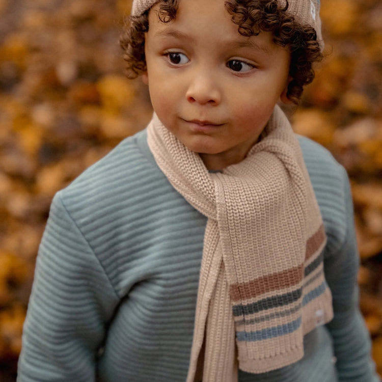 LITTLE DUTCH. Πλεκτό κασκόλ Taupe - One Size