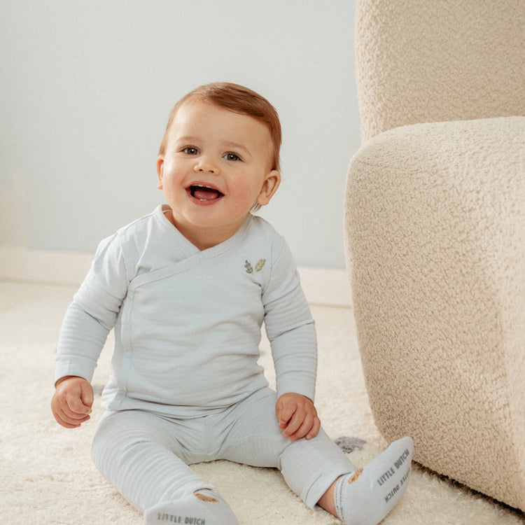 LITTLE DUTCH. T-shirt wrap long sleeves Baby Blue