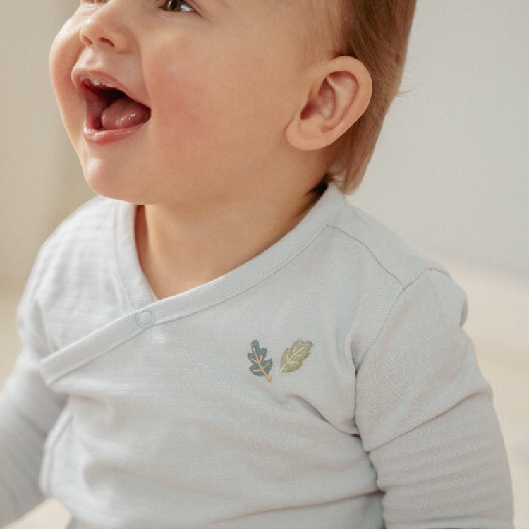 LITTLE DUTCH. T-shirt wrap long sleeves Baby Blue