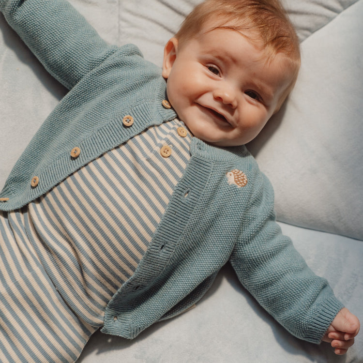 LITTLE DUTCH. Ζακέτα πλεκτή Baby Blue