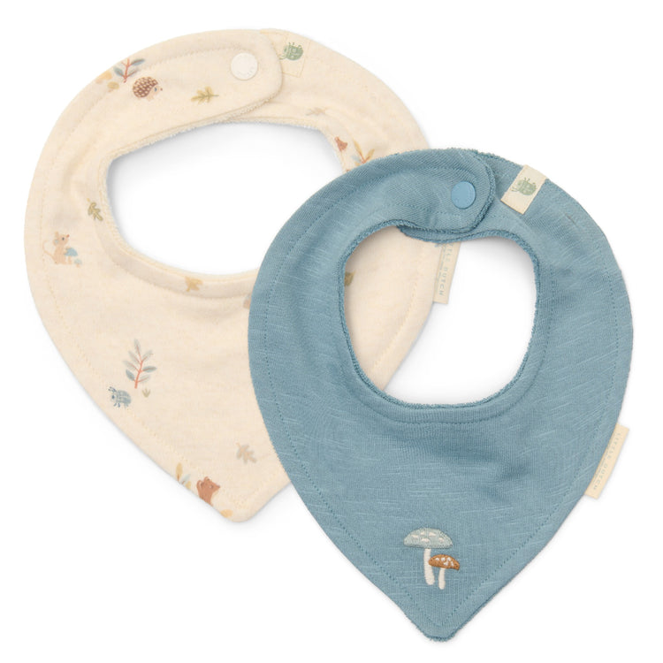 LITTLE DUTCH. Bib set of 2 Forest Friends - One Size