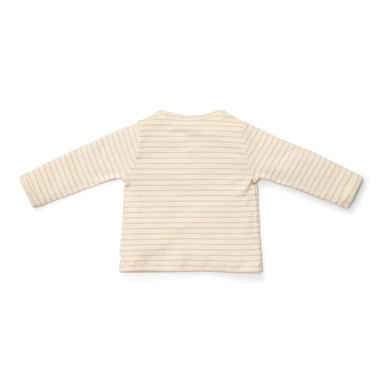 LITTLE DUTCH. T-shirt long sleeves Soft Beige Stripe NOOS