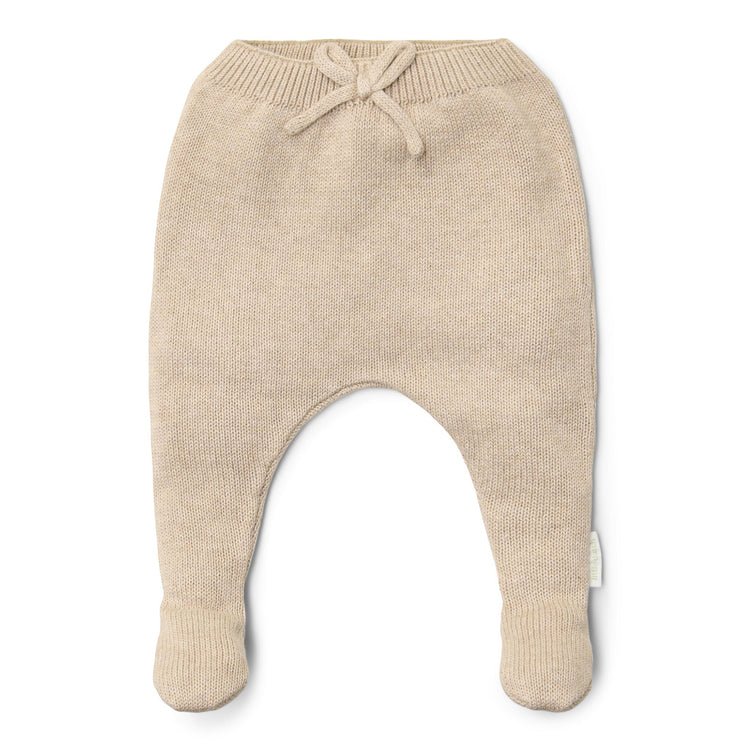 LITTLE DUTCH. Knitted trousers Soft Beige Melee
