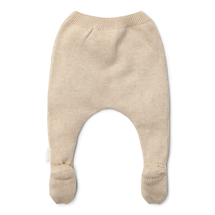 LITTLE DUTCH. Knitted trousers Soft Beige Melee