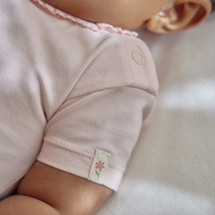 LITTLE DUTCH. Short sleeve bodysuit pink Blossom