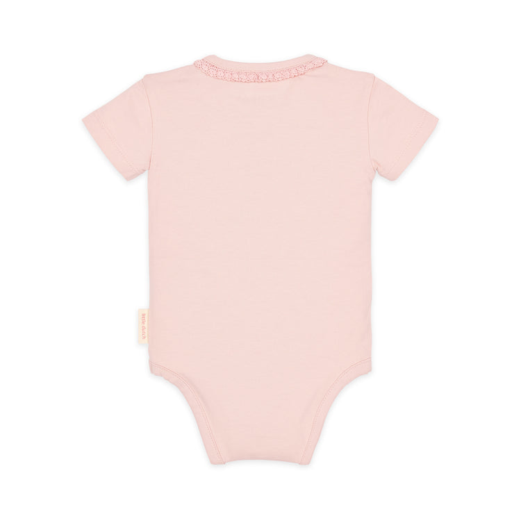 LITTLE DUTCH. Short sleeve bodysuit pink Blossom