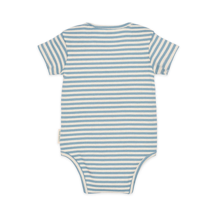 LITTLE DUTCH. Φορμάκι κοντομάνικο μπλε Stone Blue stripe