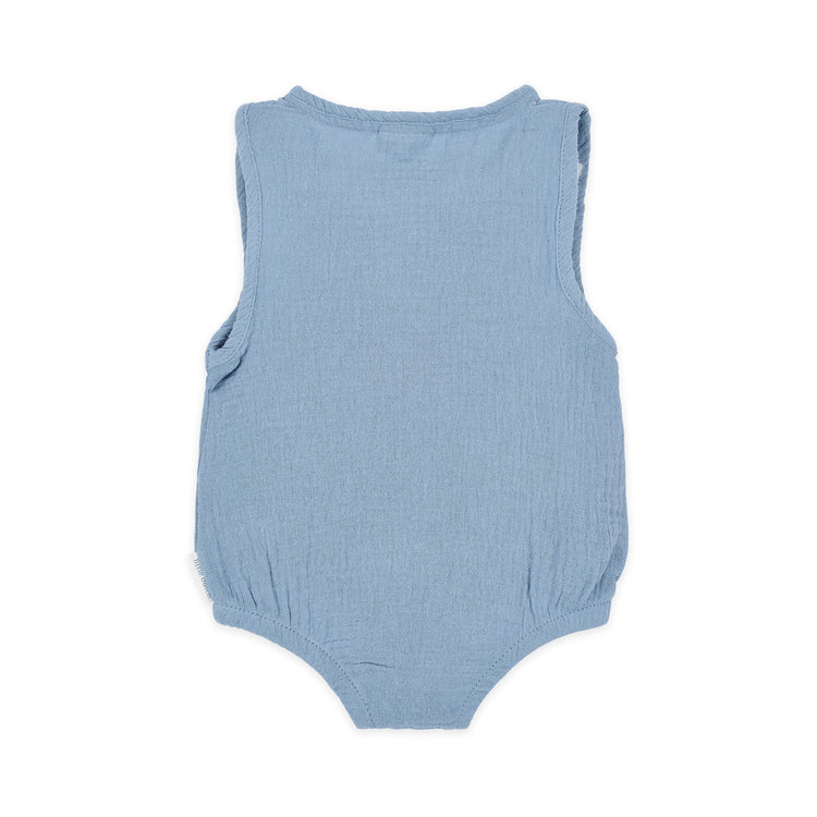 LITTLE DUTCH. Sleeveless bodysuit blue Stone Blue