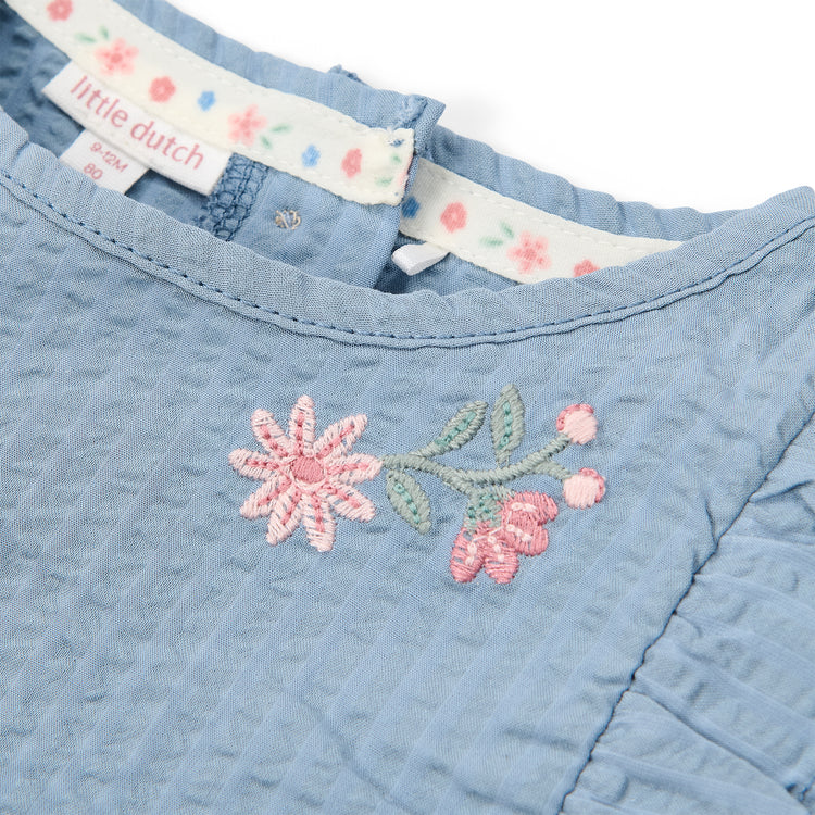 LITTLE DUTCH. T-shirt sleeveless Denim Blue