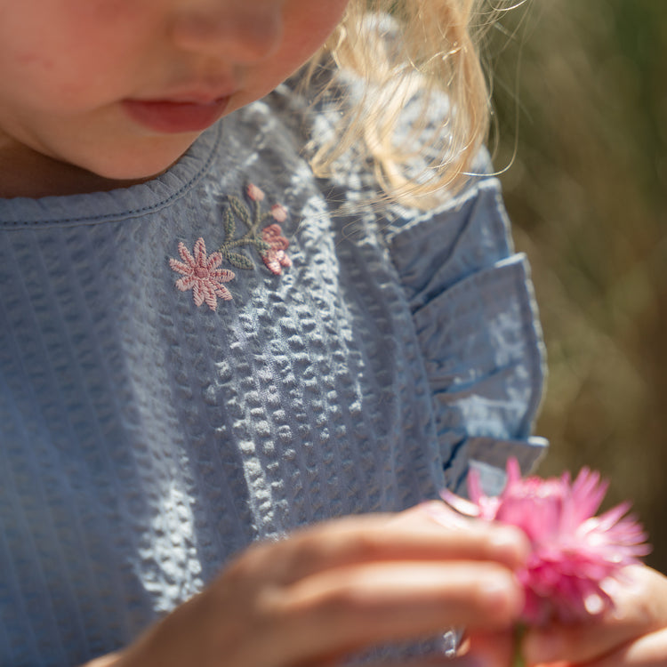 LITTLE DUTCH. T-shirt sleeveless Denim Blue