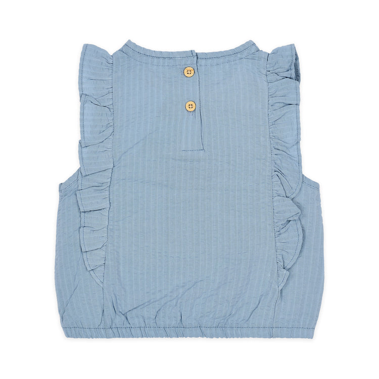 LITTLE DUTCH. T-shirt sleeveless Denim Blue