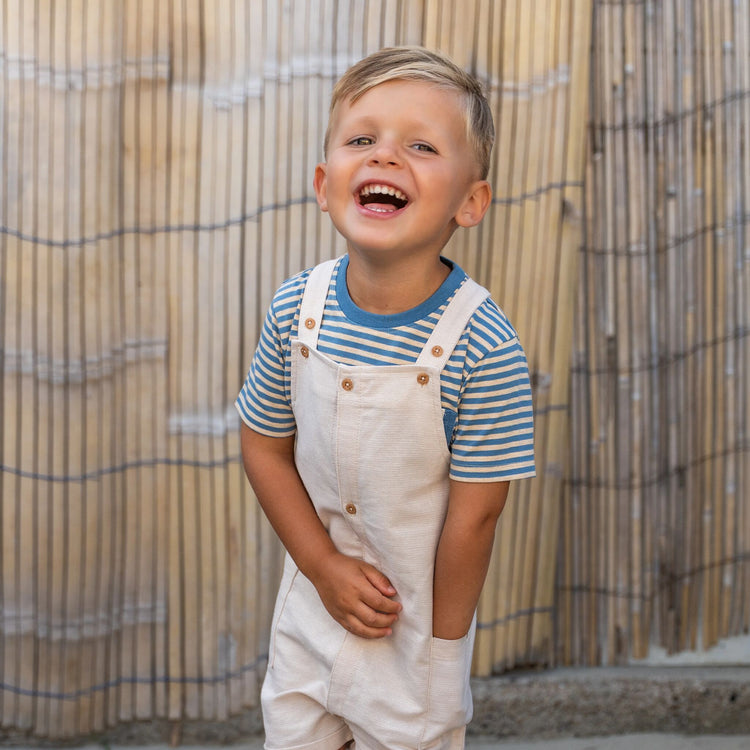 LITTLE DUTCH. Μπλουζάκι κοντομάνικο Indigo Sand stripe
