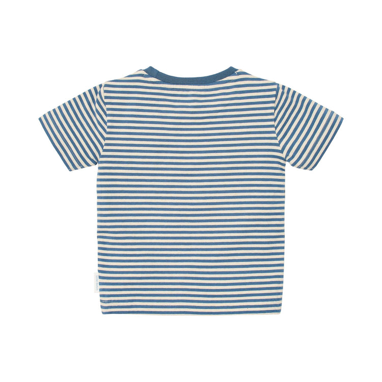 LITTLE DUTCH. Μπλουζάκι κοντομάνικο Indigo Sand stripe