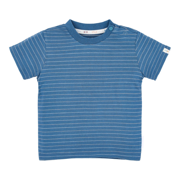 LITTLE DUTCH. Μπλουζάκι κοντομάνικο Indigo stripe