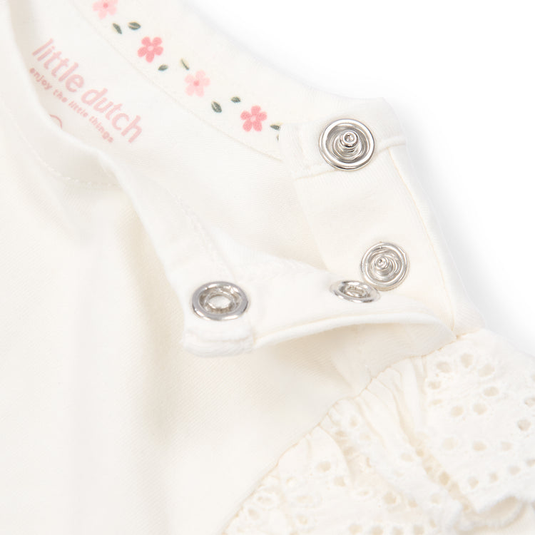 LITTLE DUTCH. Short sleeve T-shirt white