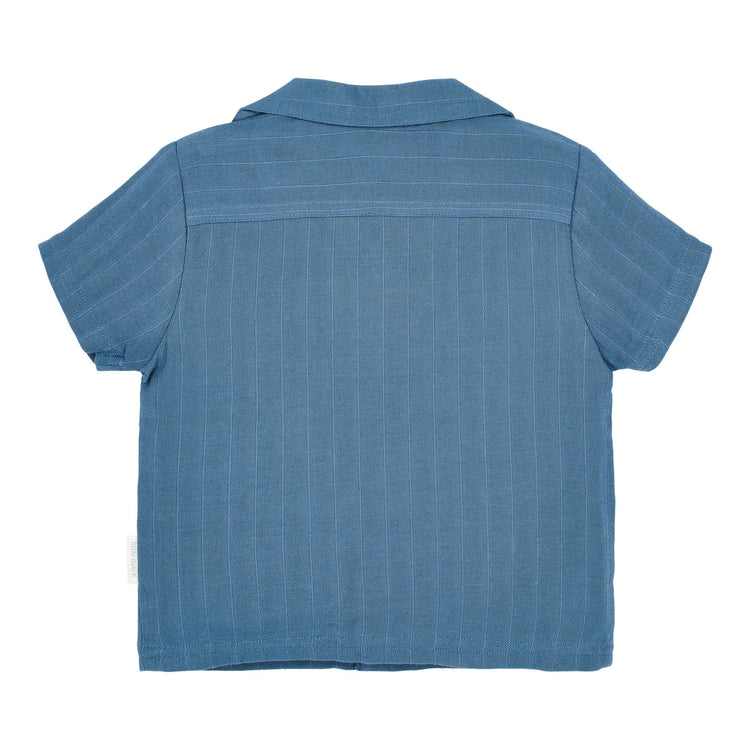 LITTLE DUTCH. Blouse short sleeves Indigo