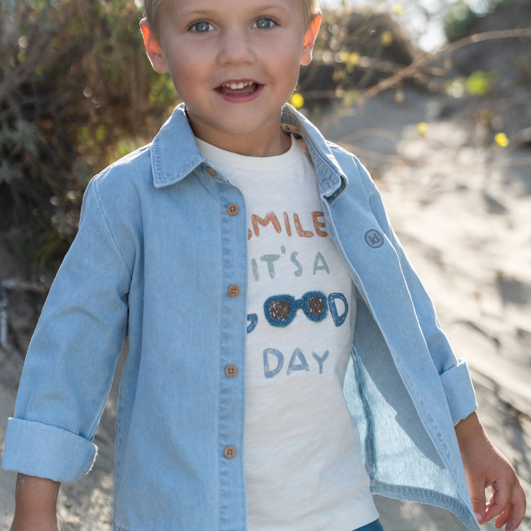LITTLE DUTCH. Blouse Denim