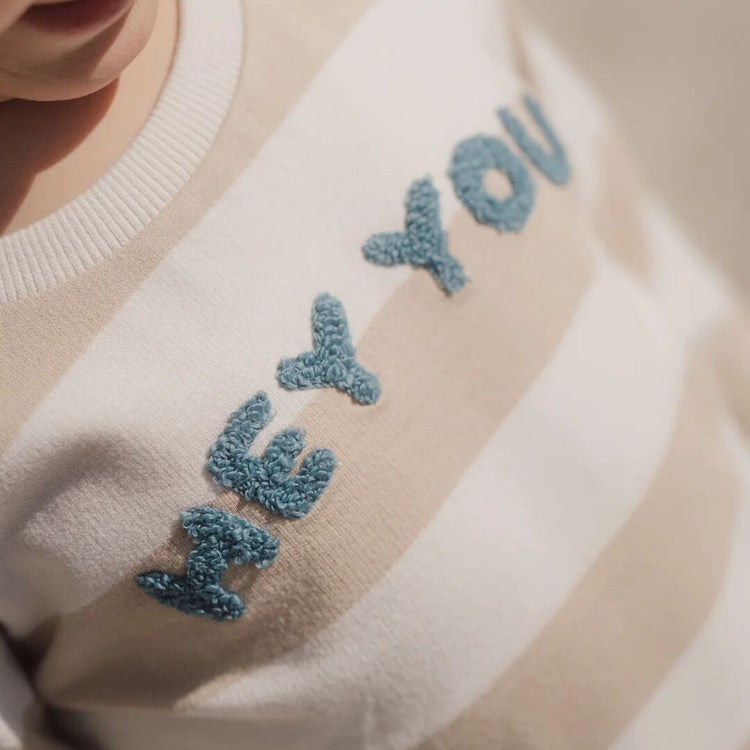 LITTLE DUTCH. Sweater Biscuit Stripe