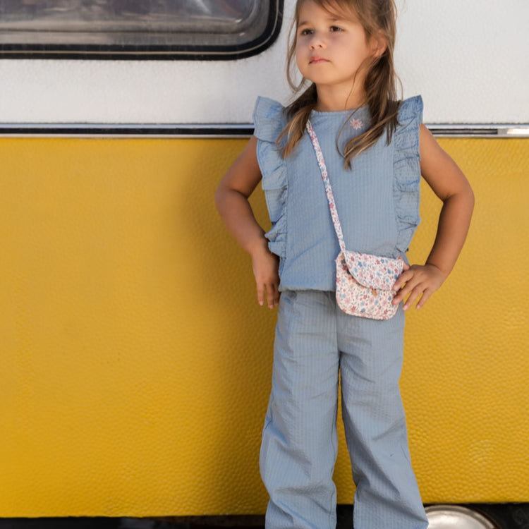 LITTLE DUTCH. Παντελονάκι φαρδύ Denim Blue
