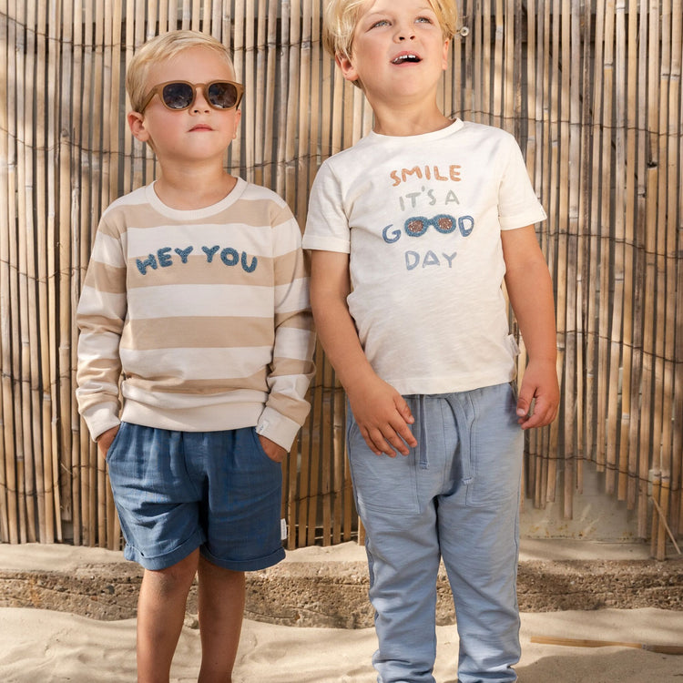 LITTLE DUTCH. Pants Steel Blue