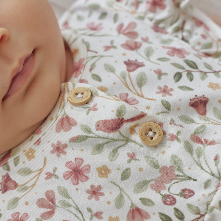 LITTLE DUTCH. Short dungaree white Fairy Wonders