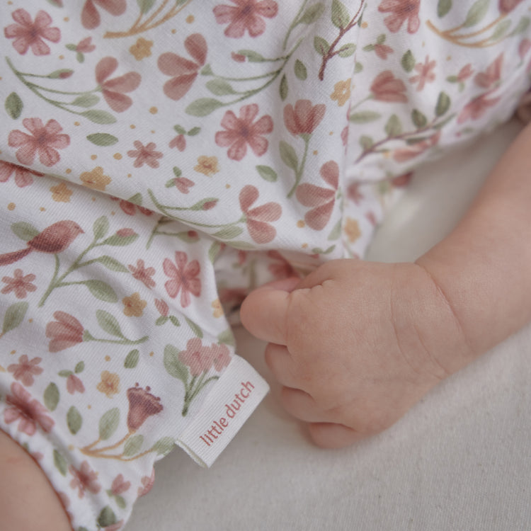 LITTLE DUTCH. Short dungaree white Fairy Wonders