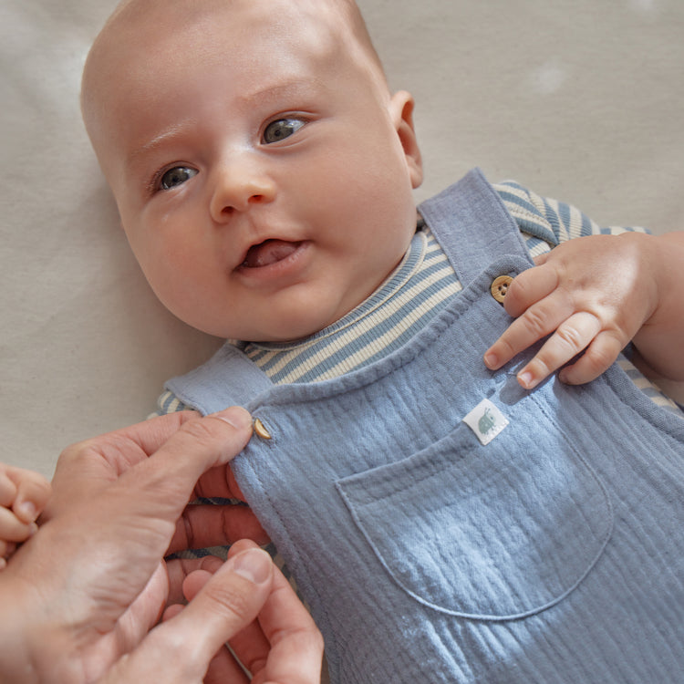 LITTLE DUTCH. Σαλοπέτα κοντή μπλε Stone Blue
