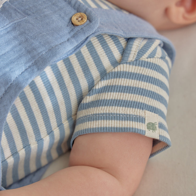 LITTLE DUTCH. Σαλοπέτα κοντή μπλε Stone Blue