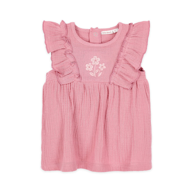 LITTLE DUTCH. Dress pink with bloomers Pink Blush
