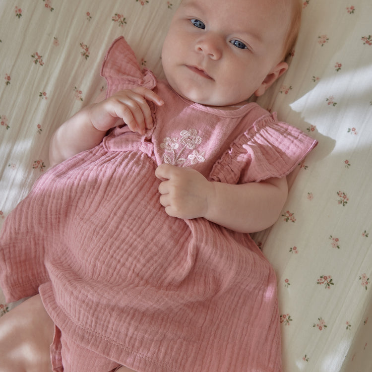 LITTLE DUTCH. Dress pink with bloomers Pink Blush