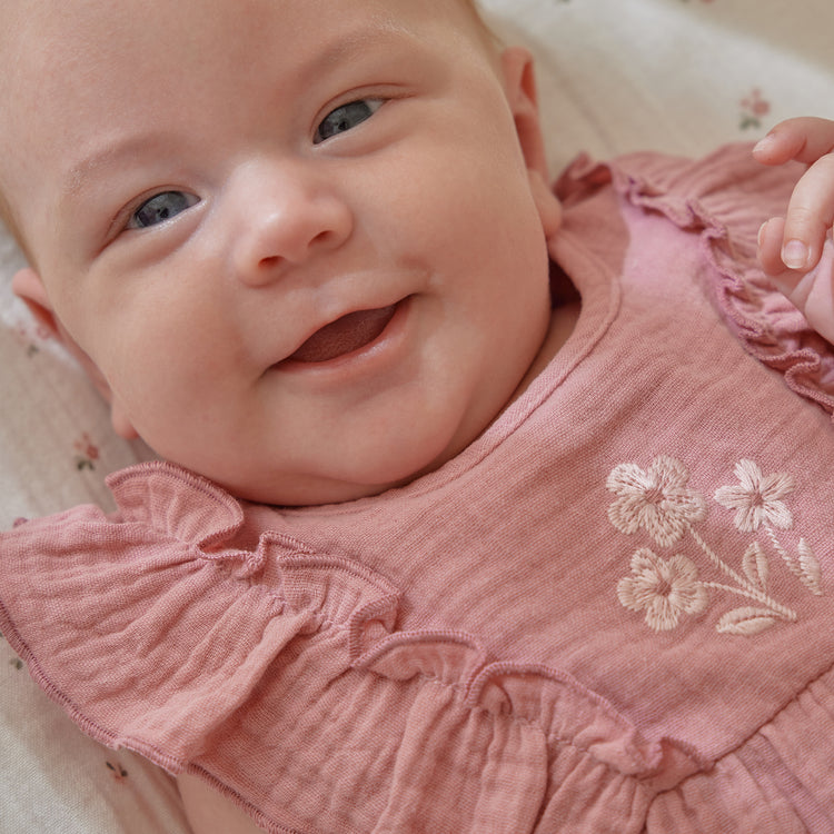 LITTLE DUTCH. Dress pink with bloomers Pink Blush