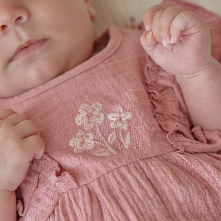 LITTLE DUTCH. Dress pink with bloomers Pink Blush