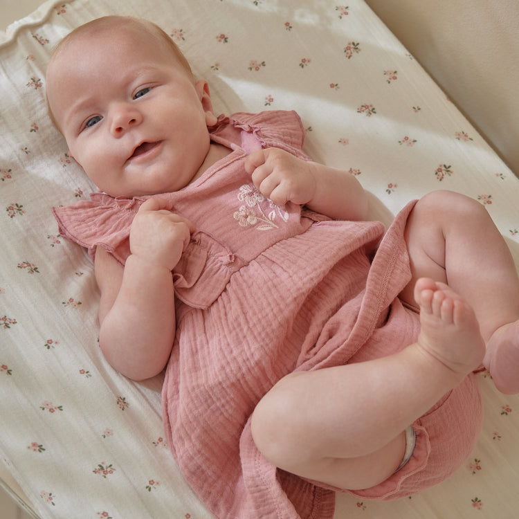 LITTLE DUTCH. Dress pink with bloomers Pink Blush