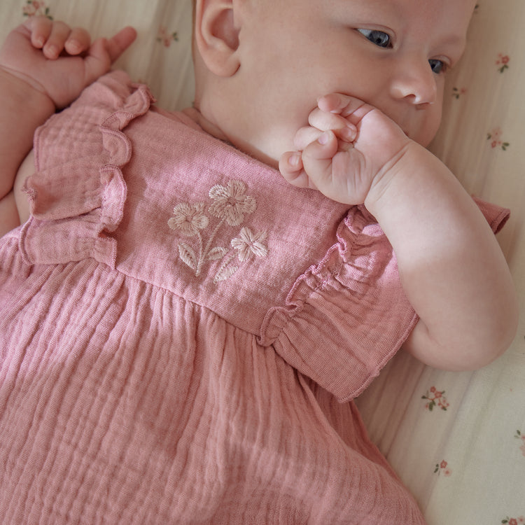 LITTLE DUTCH. Dress pink with bloomers Pink Blush