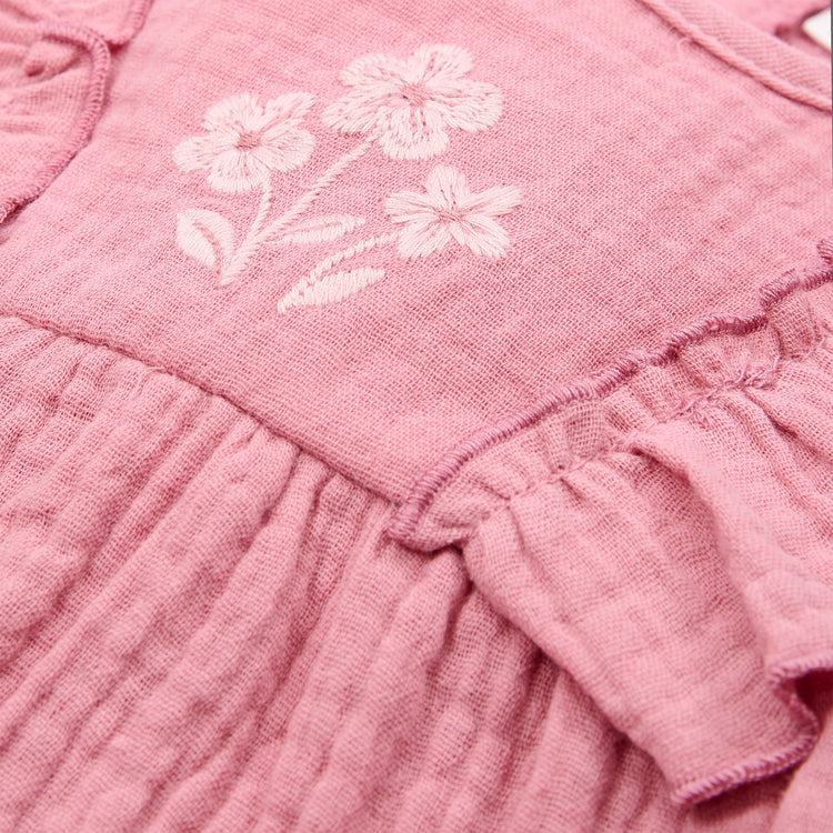 LITTLE DUTCH. Dress pink with bloomers Pink Blush