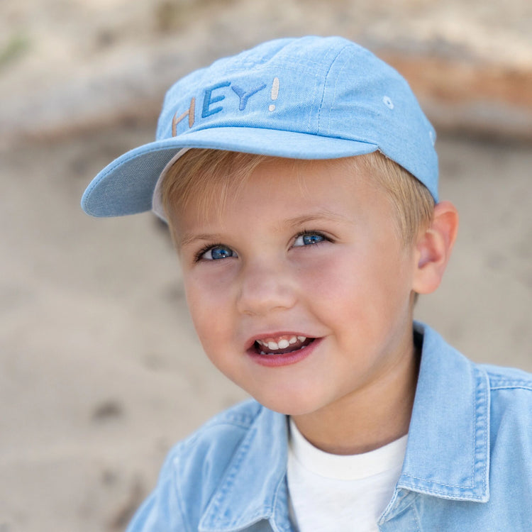 LITTLE DUTCH. Τζόκευ με σχέδιο HEY! Denim