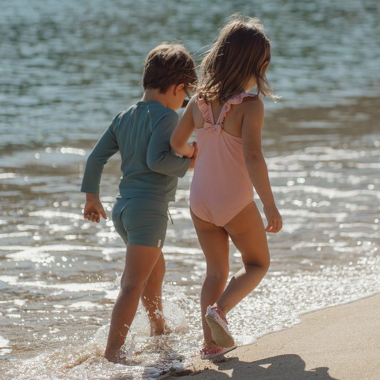 LITTLE DUTCH. Μπλουζάκι μακρυμάνικο με προστασία UV Ocean Green