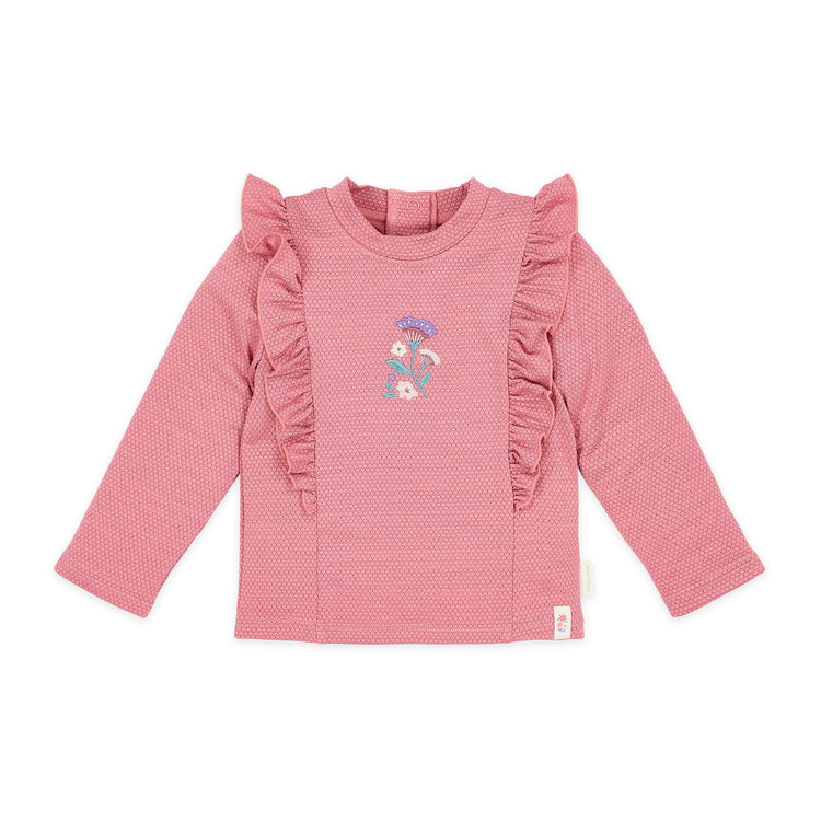 LITTLE DUTCH. Long Sleeve Swim Shirt Dreamy Pink Sparkle